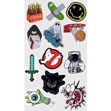 Bsb Y2K Telefon Laptop Notebook Tablet Defter Matara Stiker Etiket ST2101