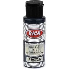 Kitabevimden Rich Akrilik Boya Master 70 cc Siyah 070-230