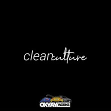 Okyay Works Clean Culture Sticker - Araba-Motosiklet Etiket Sticker