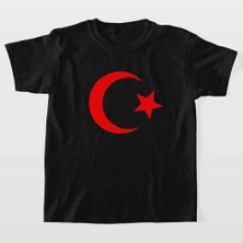 Rawea Fashion Unisex Çocuk Baskılı T-Shirt - Siyah