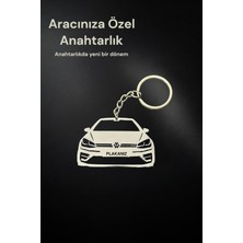 Plakanıza Özel Golf 7 Paslanmaz Çelik Anahtarlık