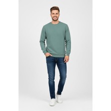 Baglan Erkek Büyük Beden Sıfır Yaka Selanik Sweatshirt BGL-ST04871
