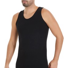 Yıldız Çamaşır 2'li Erkek Siyah For Men Likralı Askılı Atlet
