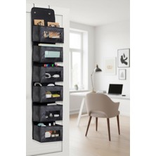 Hesaplı Kasa 6 Gözlü Çok Amaçlı Kapı Arkası Organizer Düzenleyici "siyah"