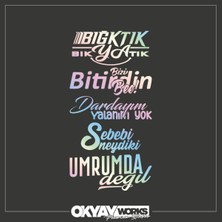 Okyay Works Hologram Arka Cam Sticker Paket 06 - Araba-Motosiklet Etiket Sticker