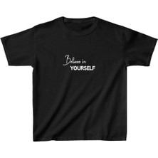 Rawea Fashion Unisex Çocuk Baskılı T-Shirt - Siyah