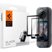 360 X4 ile Uyumlu Aksiyon Kameras Cam Ekran Koruyucu Glas.tr Full Cover (2 Adet) - AGL09309