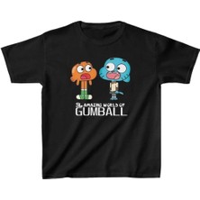 Rawea Fashion Çocuk Unisex Baskılı T-Shirt - Siyah