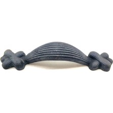 Antika Tarz Dekoratif Pirinç Örgü Mobilya Kulbu - 22X120 Mm, Oksit