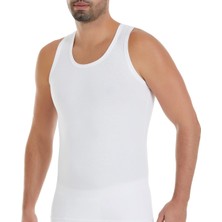 Yıldız Çamaşır Erkek Beyaz Formen Tekli Rambo Sırtı Çarpaz Likralı Askılı Atlet