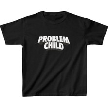 Rawea Fashion Unisex Çocuk Baskılı T-Shirt - Siyah