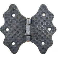 Antika Tarz Dekoratif Pirinç Kelebek Menteşe - 92 Mm, Oksit