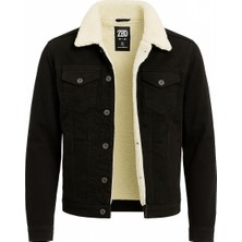 Captiva Zbd Erkek Slim Fit Kürklü Kot Ceket - 7432