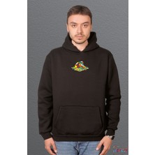 Bumeta Rubik Zeka Küpü Erimiş Kombinasyon Sweetshirt Unisex Kapüşonlu Hoodie