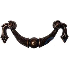 Dekoratif Zamak Üzümlü Kulp - 64MM, Eskitme, 1 Adet