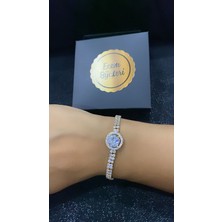 Ecem Bijuteri Çelik Altın Kaplama Zirkon Taş Bileklik