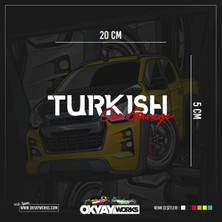 Okyay Works Turkish Car Garage Sticker - Siyah - Araba-Motosiklet Etiket Sticker