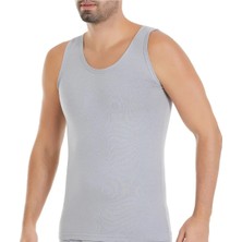 Yıldız Çamaşır 3'lü Erkek Gri For Men Likralı Askılı Atlet