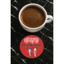 Nurdic Kişiye Özel Name Yazılı Pleksi Mumluk / Bardak Altlığı Temalı 10X10CM Model NAME68