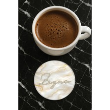 Nurdic Kişiye Özel Isim Yazılı Pleksi Mumluk / Bardak Altlığı Temalı 10X10CM Model İSIM24