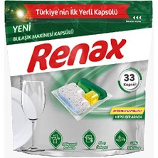 2 Adet  Renax Bulaşık Makinası Tableti Hepsi Bir Arada 33'lü