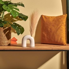 Q-Art Dekoratif Tüy - Turuncu - 44 cm