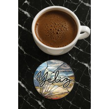 Nurdic Kişiye Özel Isim Yazılı Pleksi Mumluk / Bardak Altlığı Temalı 10X10CM Model İSIM12