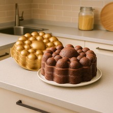 Matmel Bubble Kek Kalıbı - Gold - 26 cm