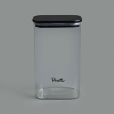 Perotti Porter Saklama Kabı - Siyah / Şeffaf - 1,5 Lt