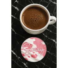 Nurdic Kişiye Özel Isim Yazılı Pleksi Mumluk / Bardak Altlığı Temalı 10X10CM Dizayn İSIM36