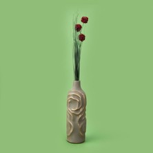 Matmel Deco Allium Dal Çiçek - Bordo - 87 cm