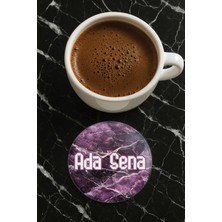 Nurdic Kişiye Özel Isim Yazılı Pleksi Mumluk / Bardak Altlığı Temalı 10X10CM Dizayn İSIM32