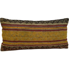 Kilim Antik El Dokuma Lumbar Kilim Kırlent Yastık Kılıfı 0296 - Yeni - Çok Renkli