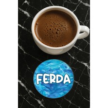 Nurdic Kişiye Özel Isim Yazılı Pleksi Mumluk / Bardak Altlığı Temalı 10X10CM Model Isim3