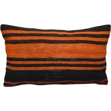 Kilim Antik El Dokuma Lumbar Kilim Kırlent Yastık Kılıfı 0286 - Yeni - Çok Renkli