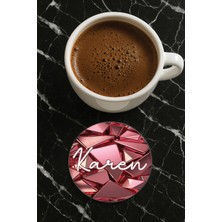 Nurdic Kişiye Özel Isim Yazılı Pleksi Mumluk / Bardak Altlığı Temalı 10X10CM Model İSIM59