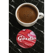 Nurdic Kişiye Özel Isim Yazılı Pleksi Mumluk / Bardak Altlığı Temalı 10X10CM Tasarım İSIM23