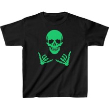 Rawea Fashion Unisex Çocuk Baskılı T-Shirt - Siyah