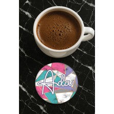 Nurdic Kişiye Özel Isim Yazılı Pleksi Mumluk / Bardak Altlığı Temalı 10X10CM Tasarım İSIM16