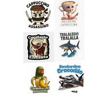 Bsb Brainrot Telefon Laptop Notebook Tablet Defter Matara Stiker Etiket ST2025