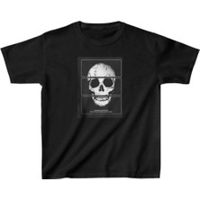 Rawea Fashion Unisex Çocuk Baskılı T-Shirt - Siyah