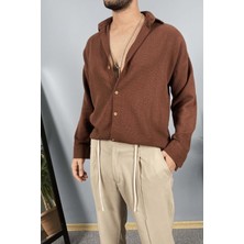 Alışveriş Sokağı %100 Pamuk Mevsimlik Uzun Kollu Gömlek