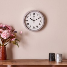 Galaxy 212-G Modern Duvar Saati - Gri - 25,5 cm