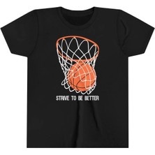 Rawea Fashion Çocuk Unisex Baskılı T-Shirt - Siyah