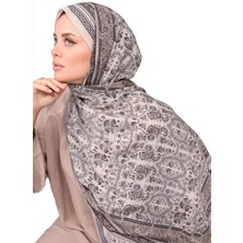 Karaca Hint Ipeği Premium Lux Original Etnik Desen Şal (Vual Ipek, 1. Sınıf, Özel Ihracat Ürünü, Hafif, Rahat, Şık, Tesettür Giyim, Shawl, Hijab)