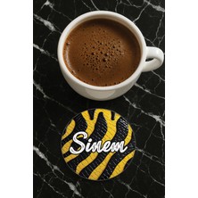 Nurdic Kişiye Özel Isim Yazılı Pleksi Mumluk / Bardak Altlığı Temalı 10X10CM Model Isim2