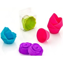 Matmel Silikon 6'lı Cup Cake Kalıbı - Asorti