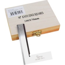 Gfb Kıl Bıçak Kenarlı Hassas Gönye 100X70 mm