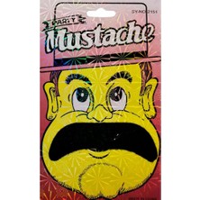 Siyah Renk Pala Bıyık, Yapışkanlı