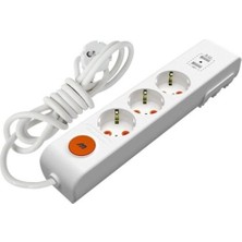 Mutlusan 5 Metre Üçlü Usb' Li Anahtarlı Topraklı Grup Priz -001 175 350002 05 00